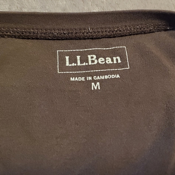 LL Bean Medium Women's Brown long-sleeve top - Picture 5 of 5